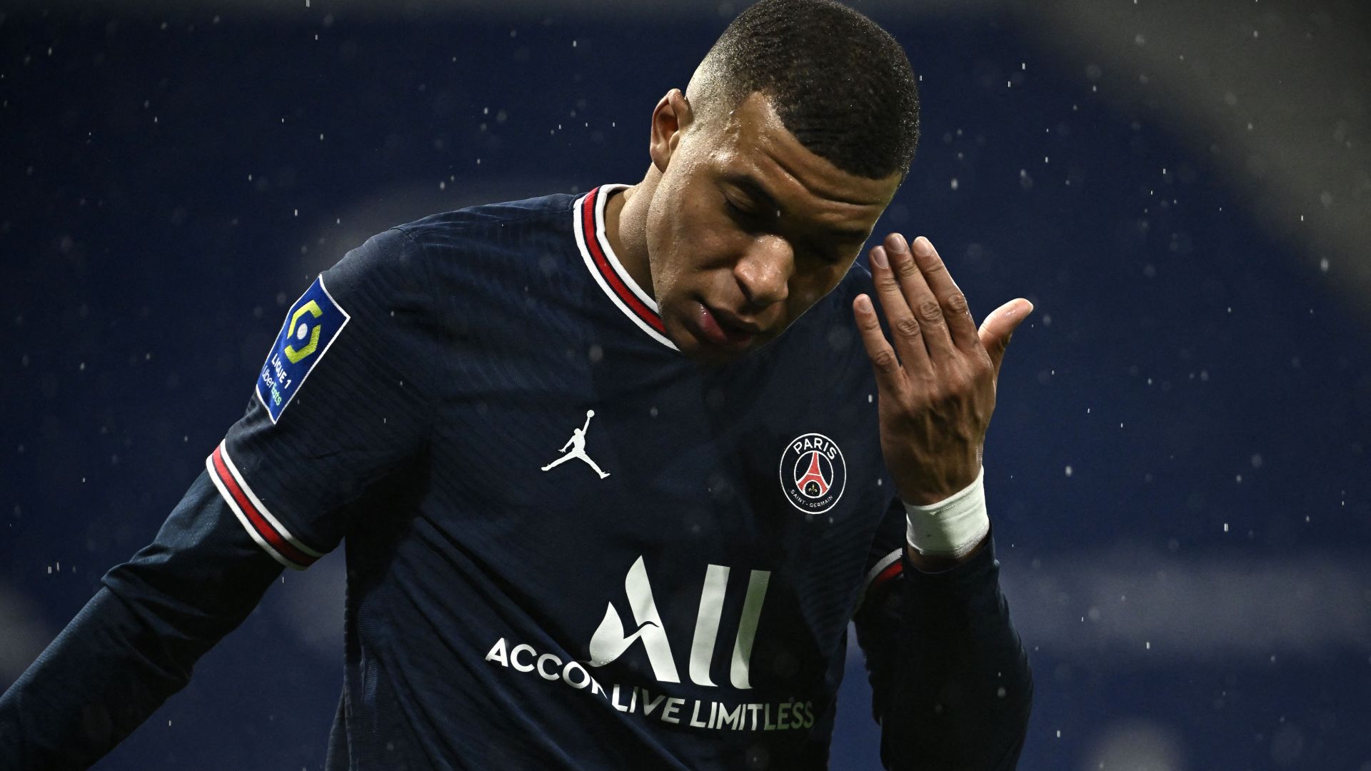 Kylian Mbappe Lyon PSG Ligue 1 09012022