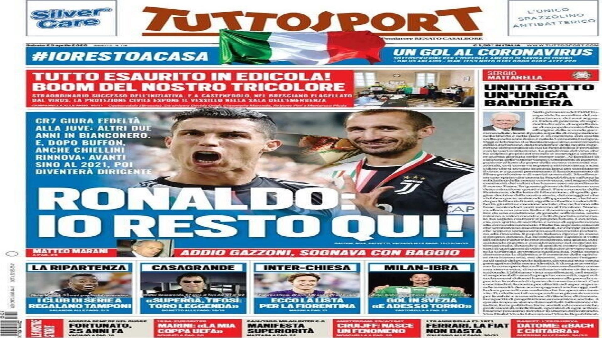25 April Tuttosport
