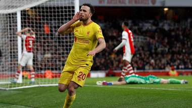 Jota goal Liverpool Arsenal