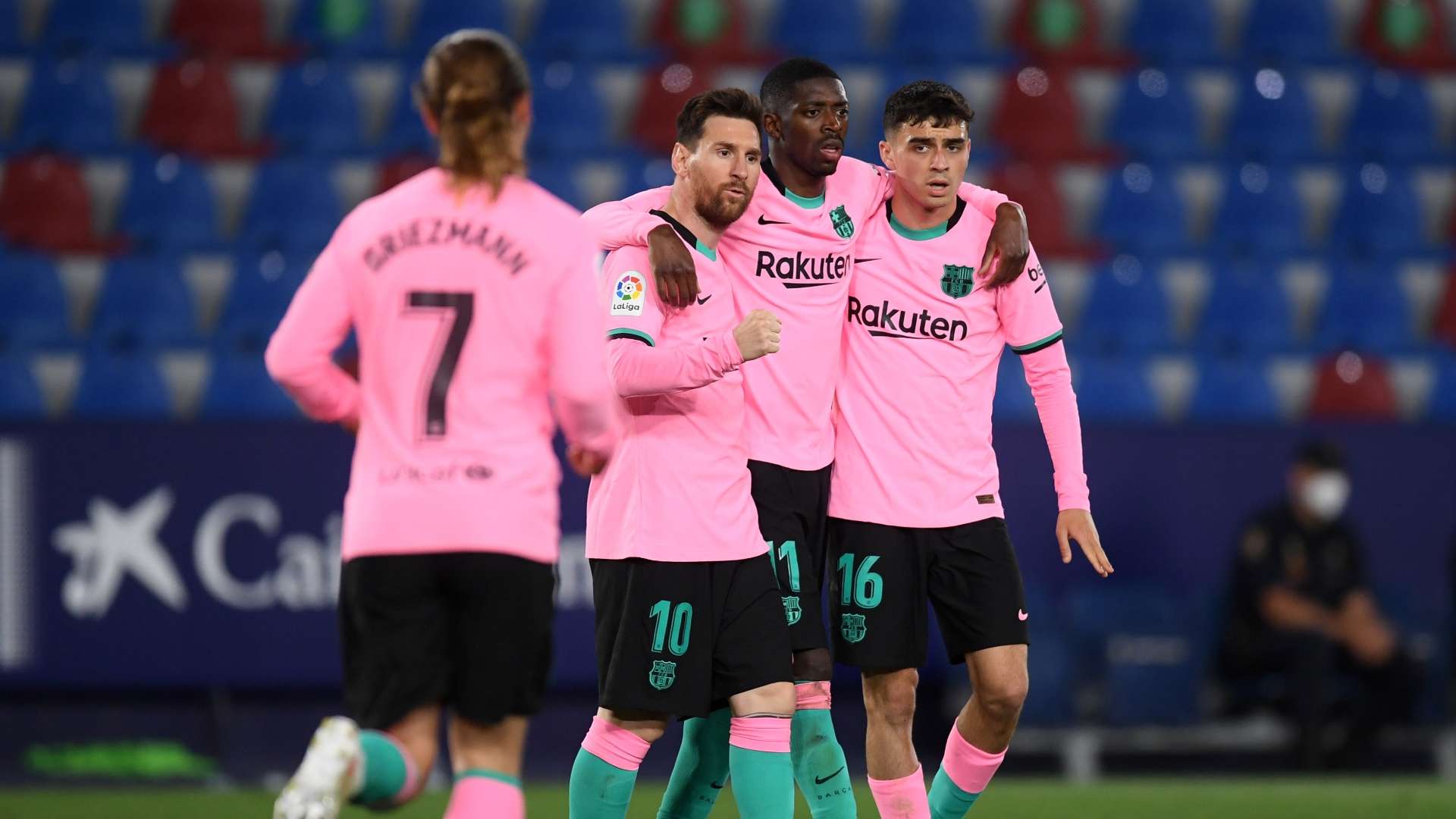 Ousmane Dembele Lionel Messi Pedri Griezmann Barcelona