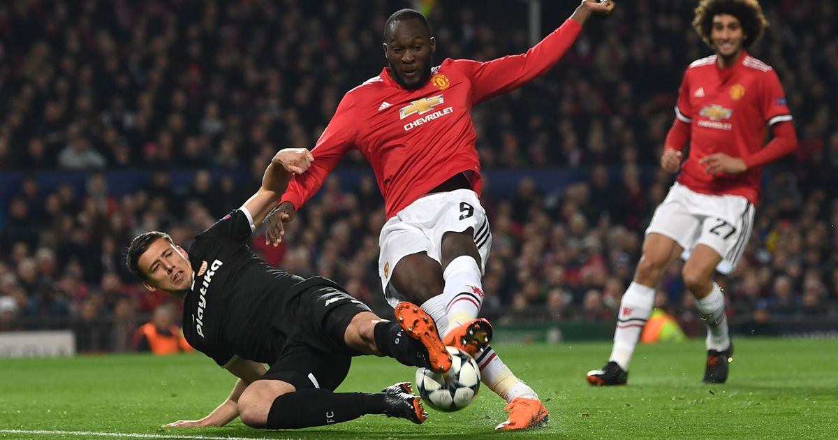 Romelu Lukaku Manchester United Sevilla Champions League 13032018