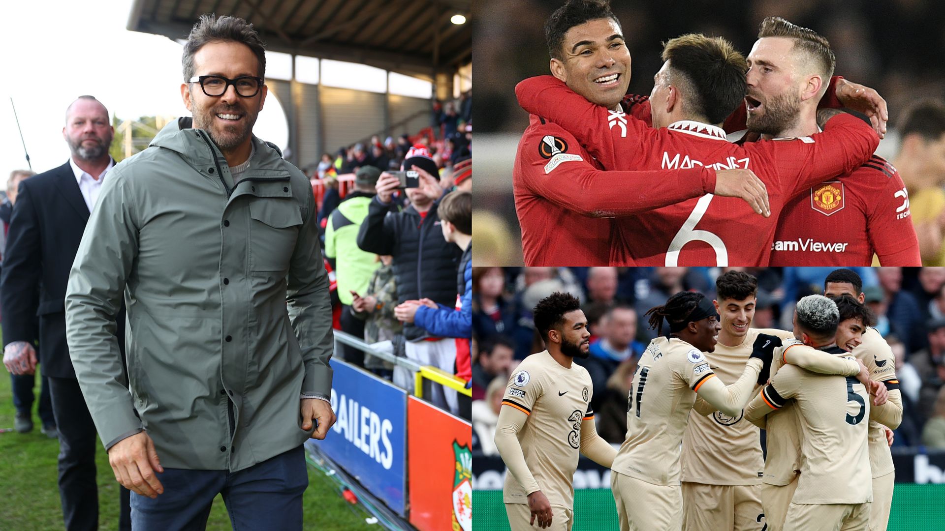 Wrexham Man Utd Chelsea split