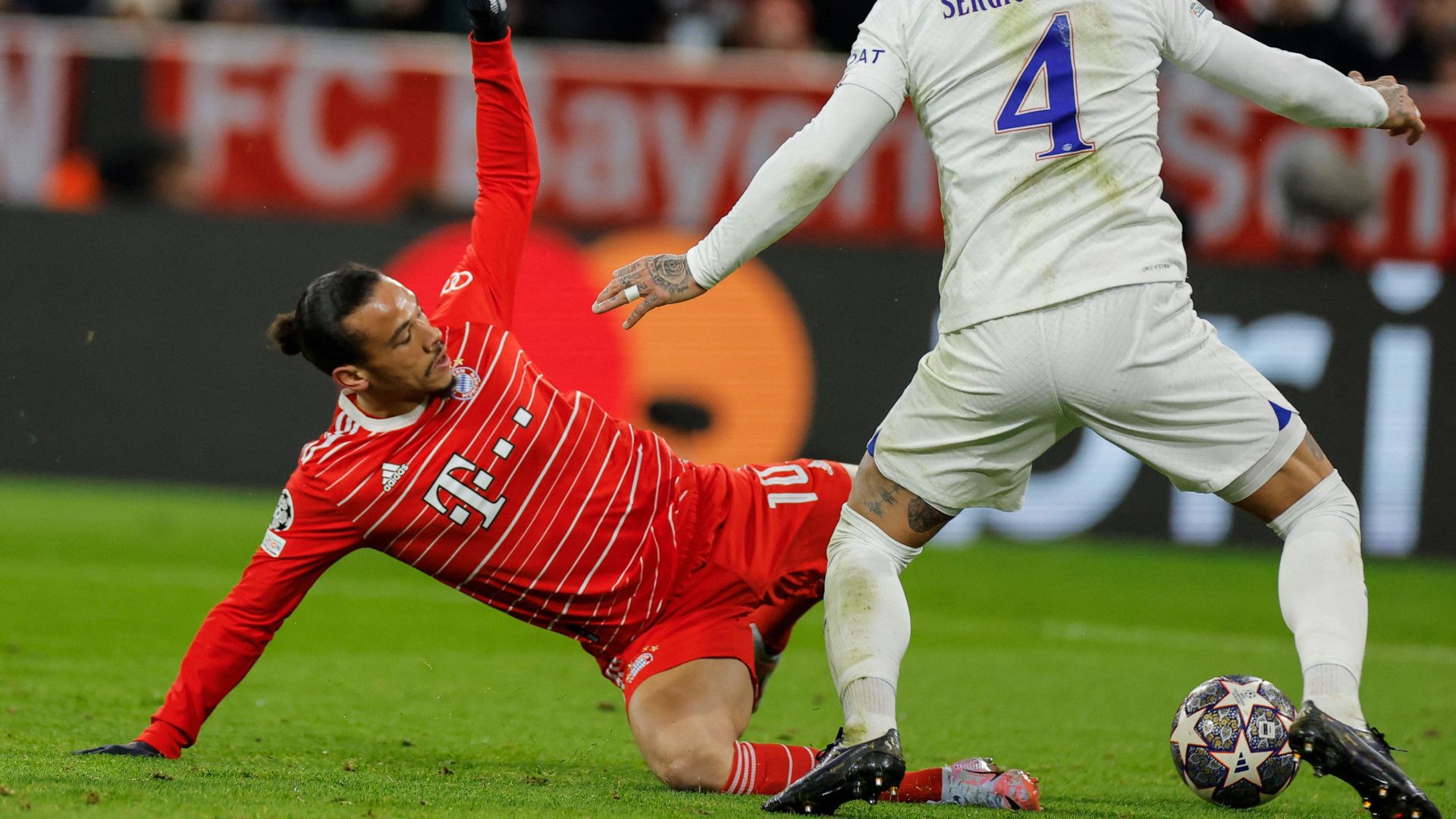 LEROY SANE BAYERN MÜNCHEN CHAMPIONS LEAGUE 08032023