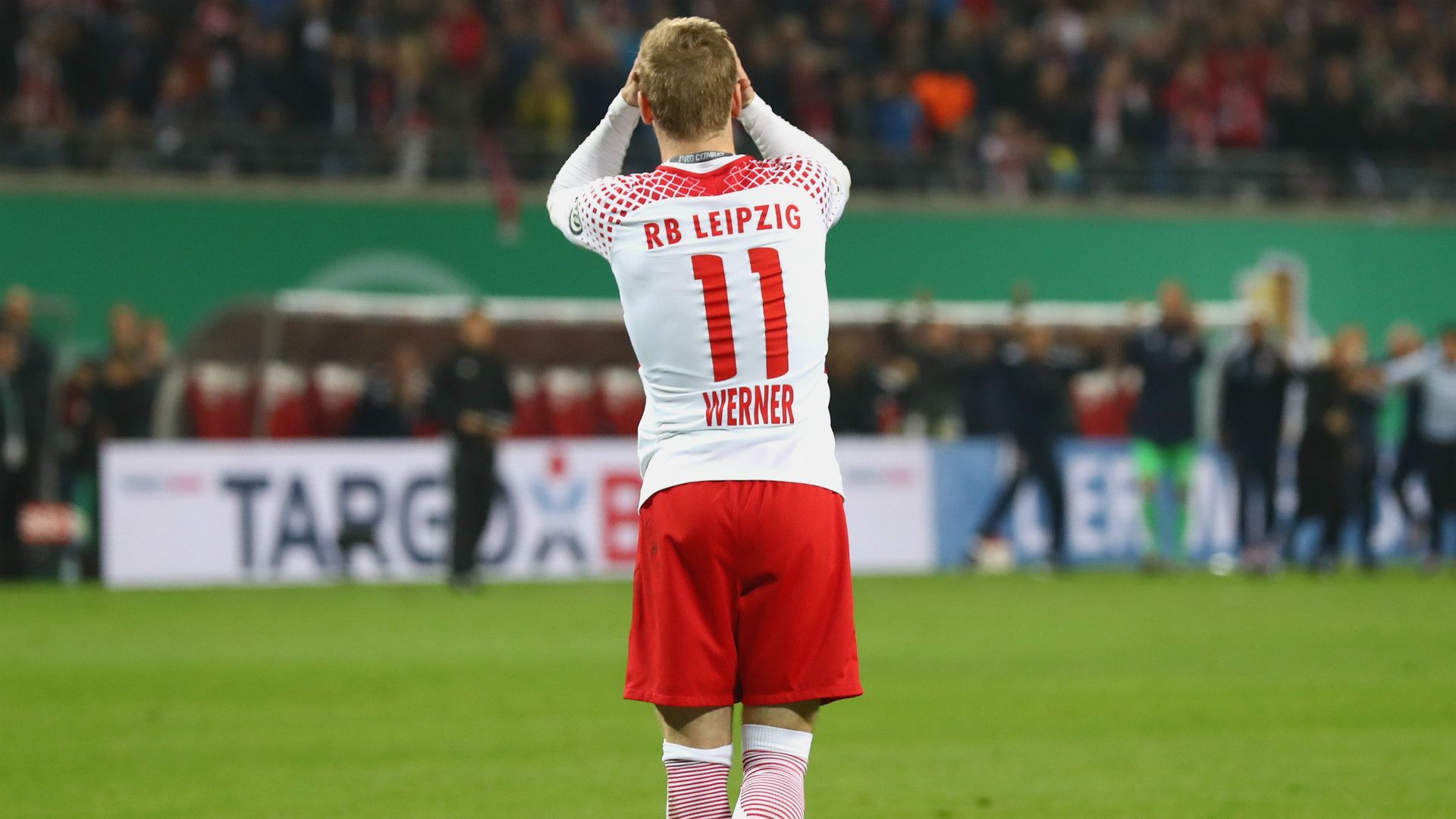 TIMO WERNER RB LEIPZIG GERMAN CUP DFB POKAL 25102017
