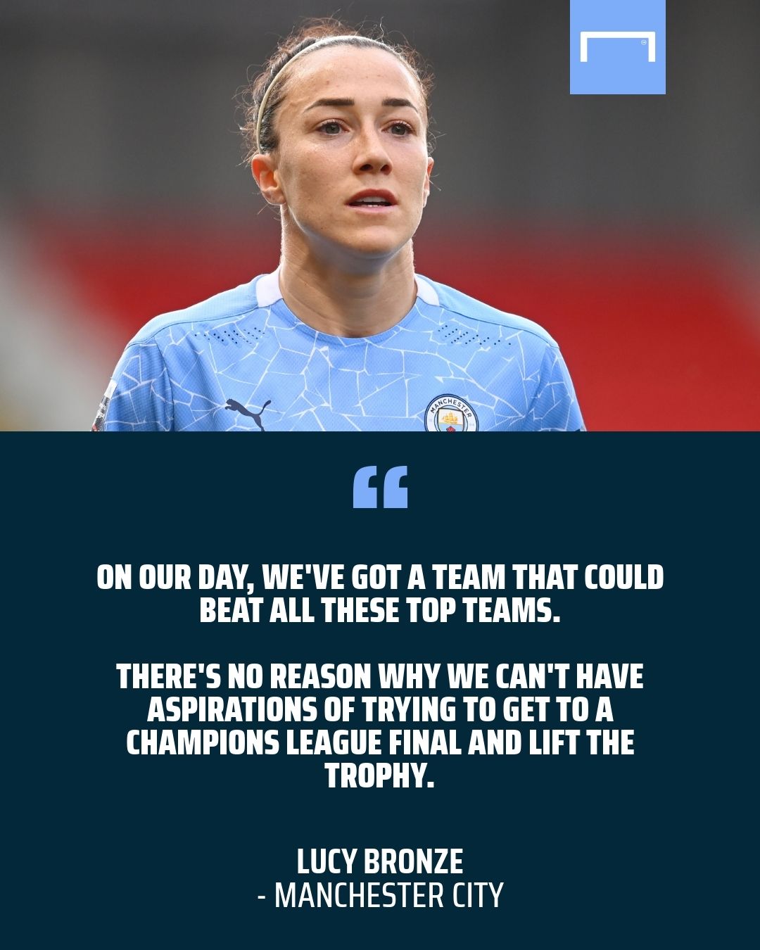 Lucy Bronze Manchester City quote gfx