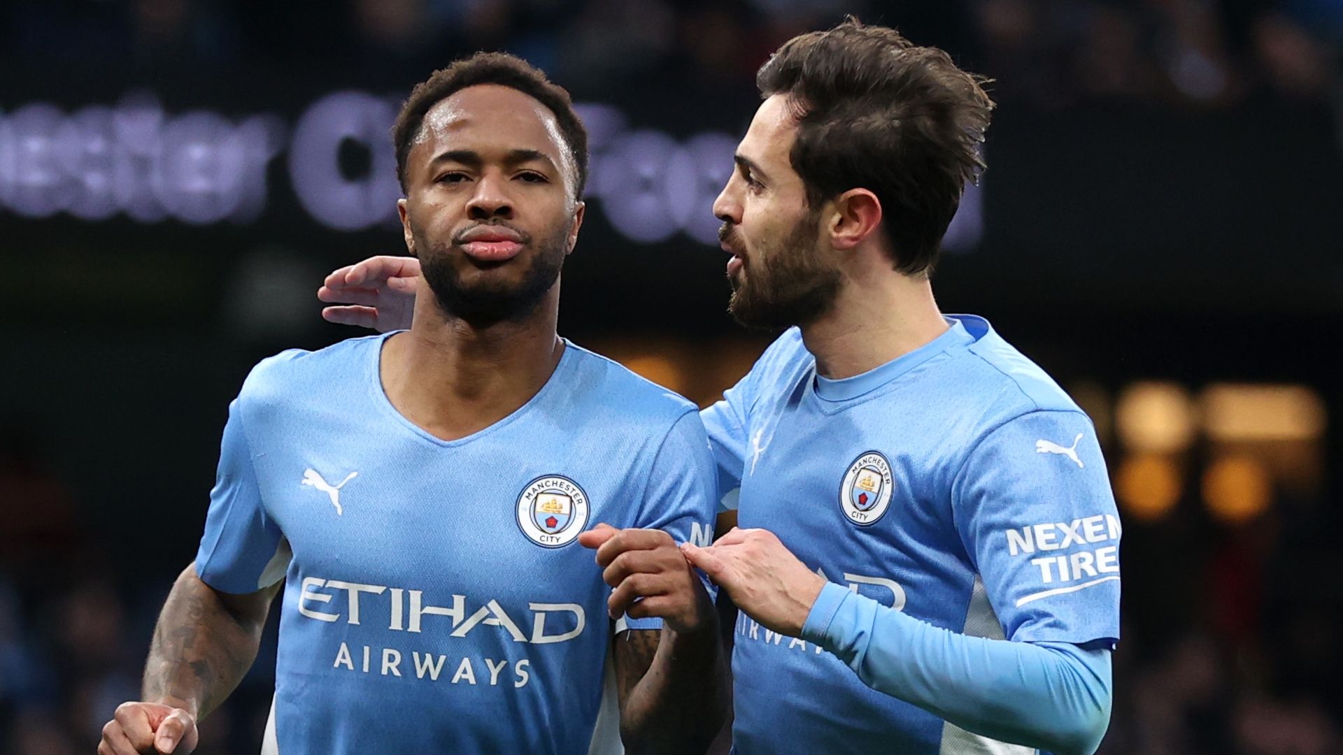 Raheem Sterling, Bernardo Silva, Man City 2021-22