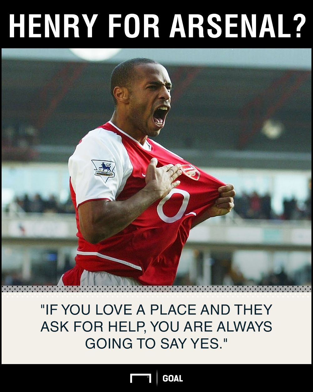 Thierry Henry would accept Arsenal job