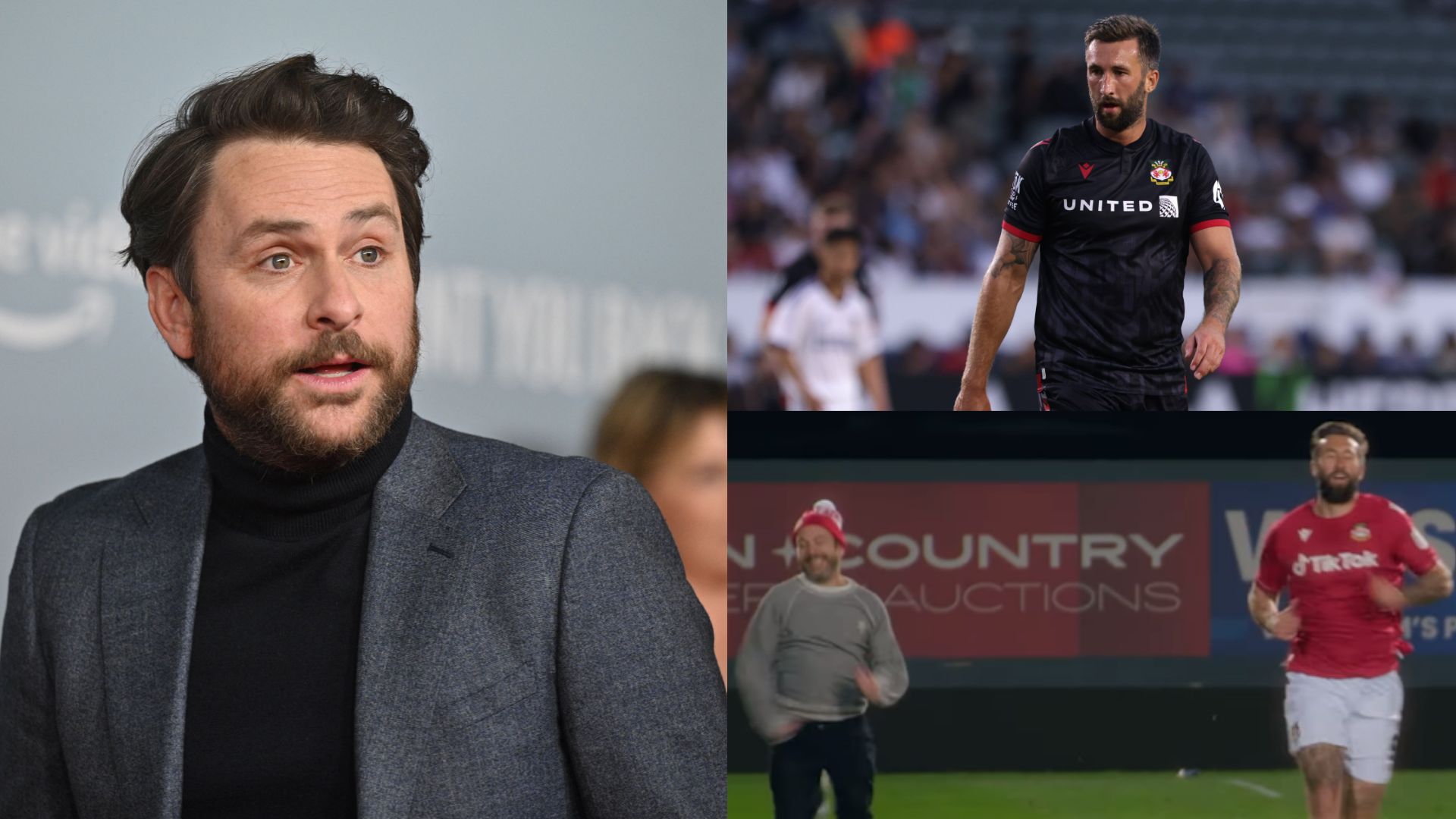 Charlie Day raced against Wrexham star Ollie Palmer