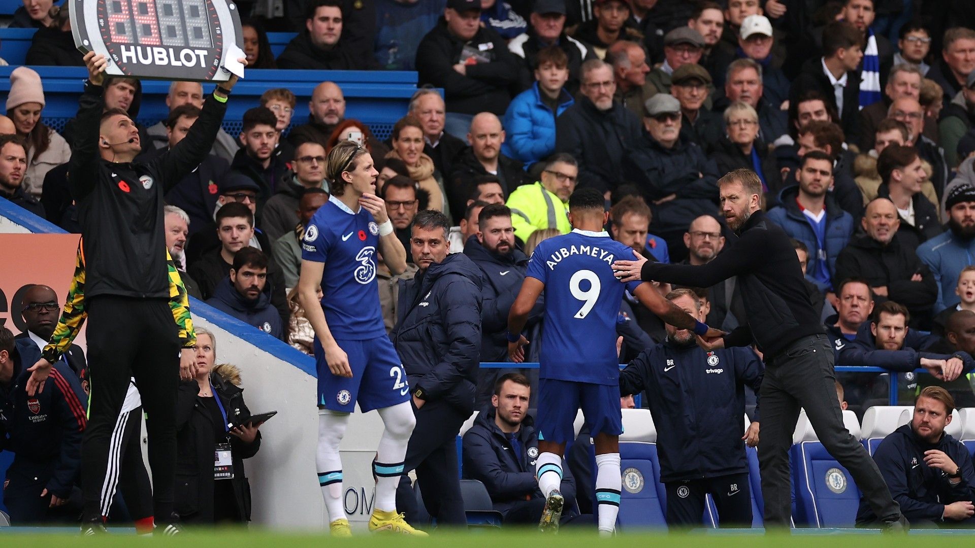  Auba sub Chelsea v Arsenal 