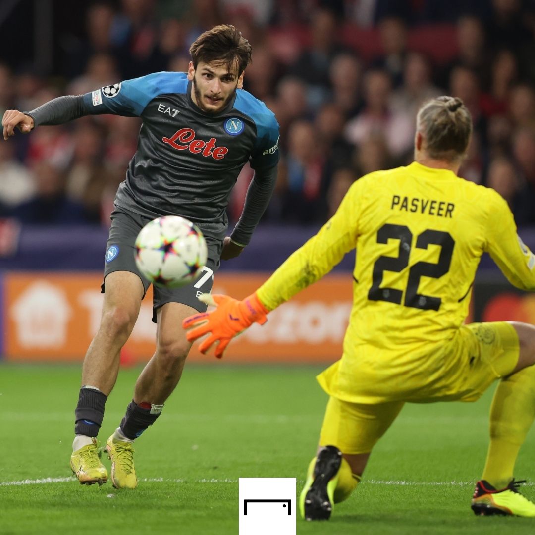 Khvicha Kvaratskhelia Napoli Ajax 2022-23 GFX