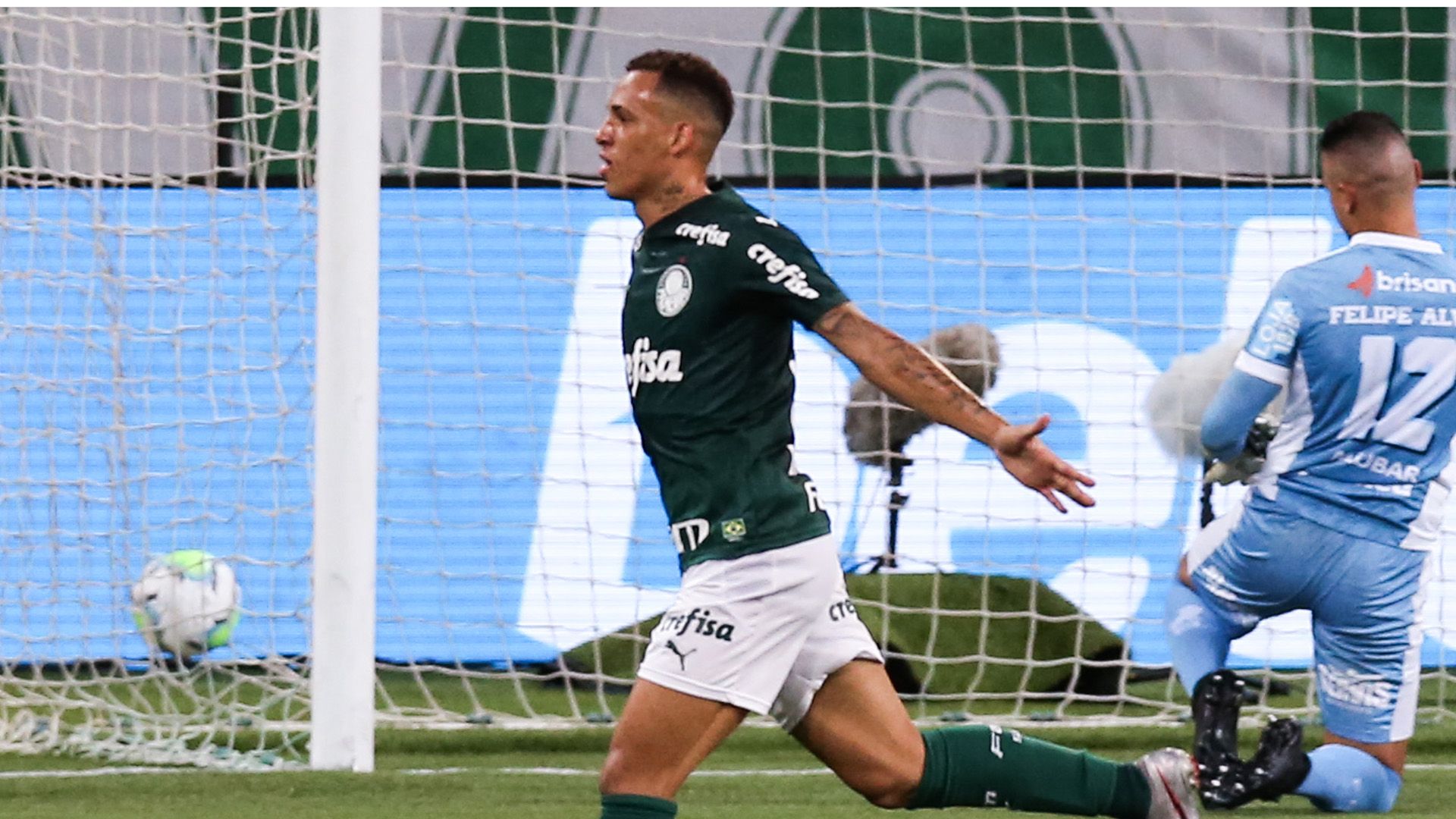 Breno Lopes Palmeiras Fortaleza Brasileirão 14022021