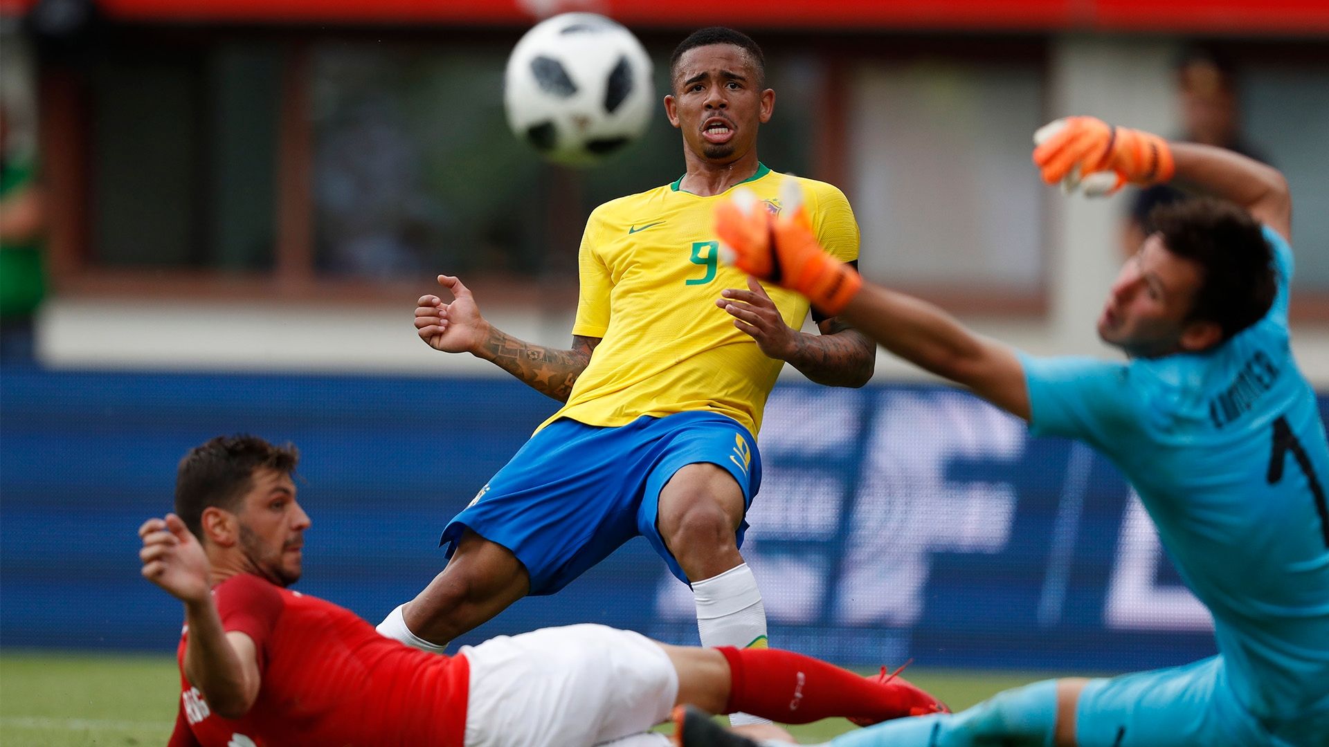 Gabriel Jesus Brasil x Áustria Amistoso 10 06 18