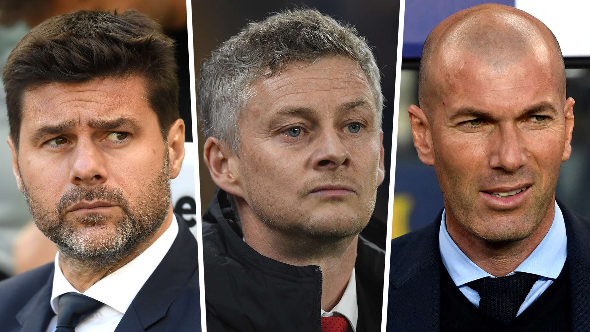 Mauricio Pochettino Ole Gunnar Solskjaer Zinedine Zidane