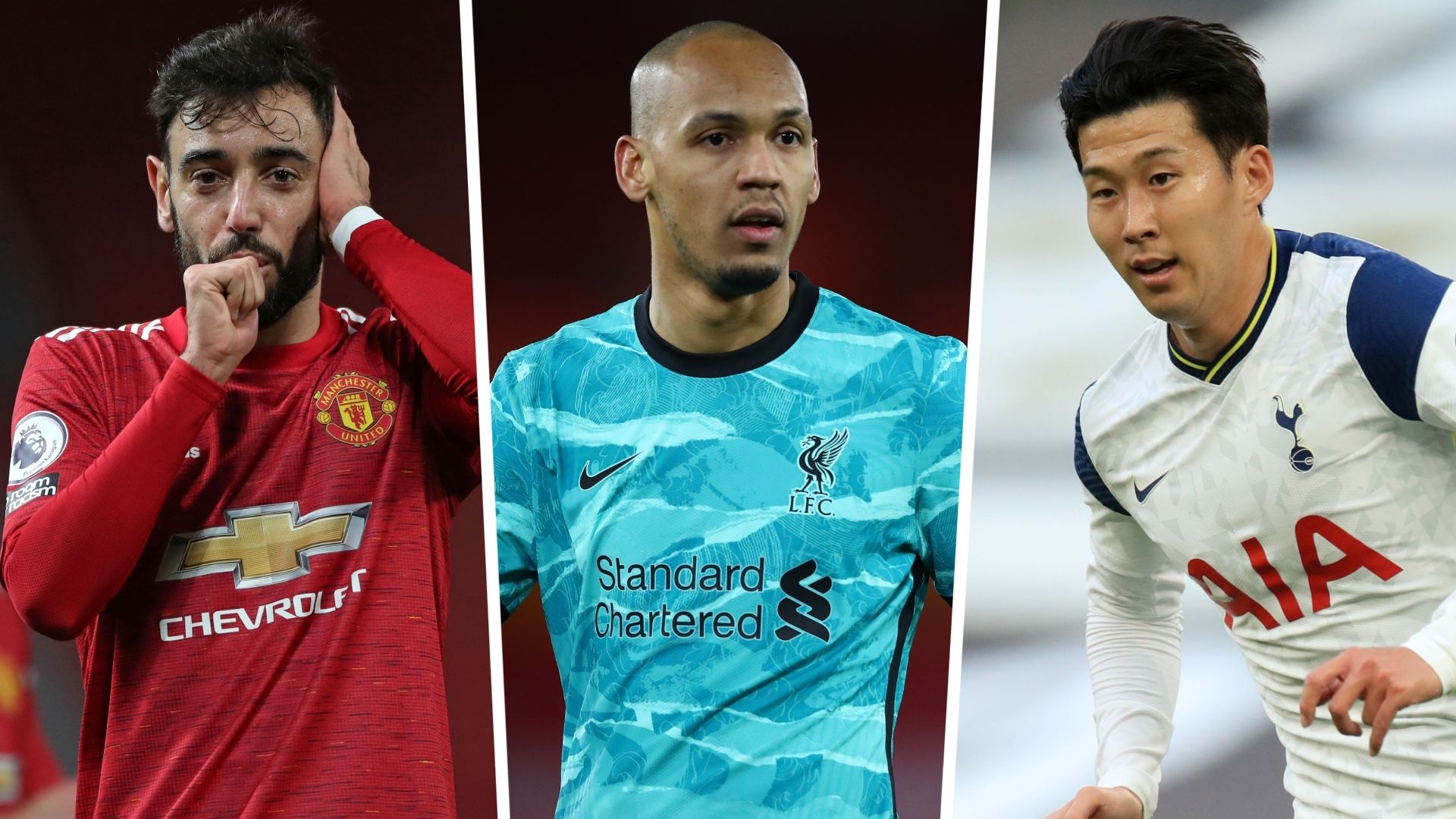 Bruno Fernandes Fabinho Heung-min Son