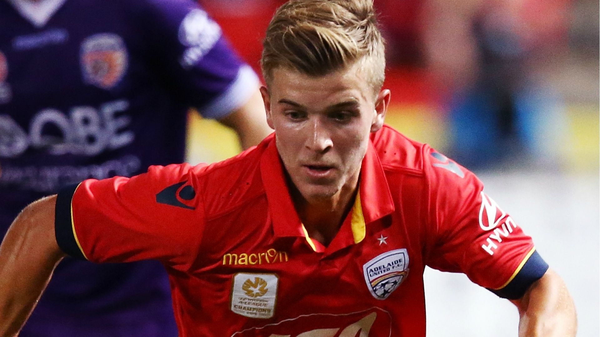 Riley McGree Adelaide United v Perth Glory A-League 10022017