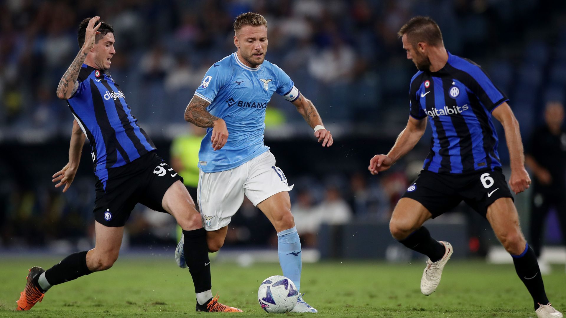 Alessandro Bastoni Ciro Immobile Stefan de Vrij Lazio Inter 
