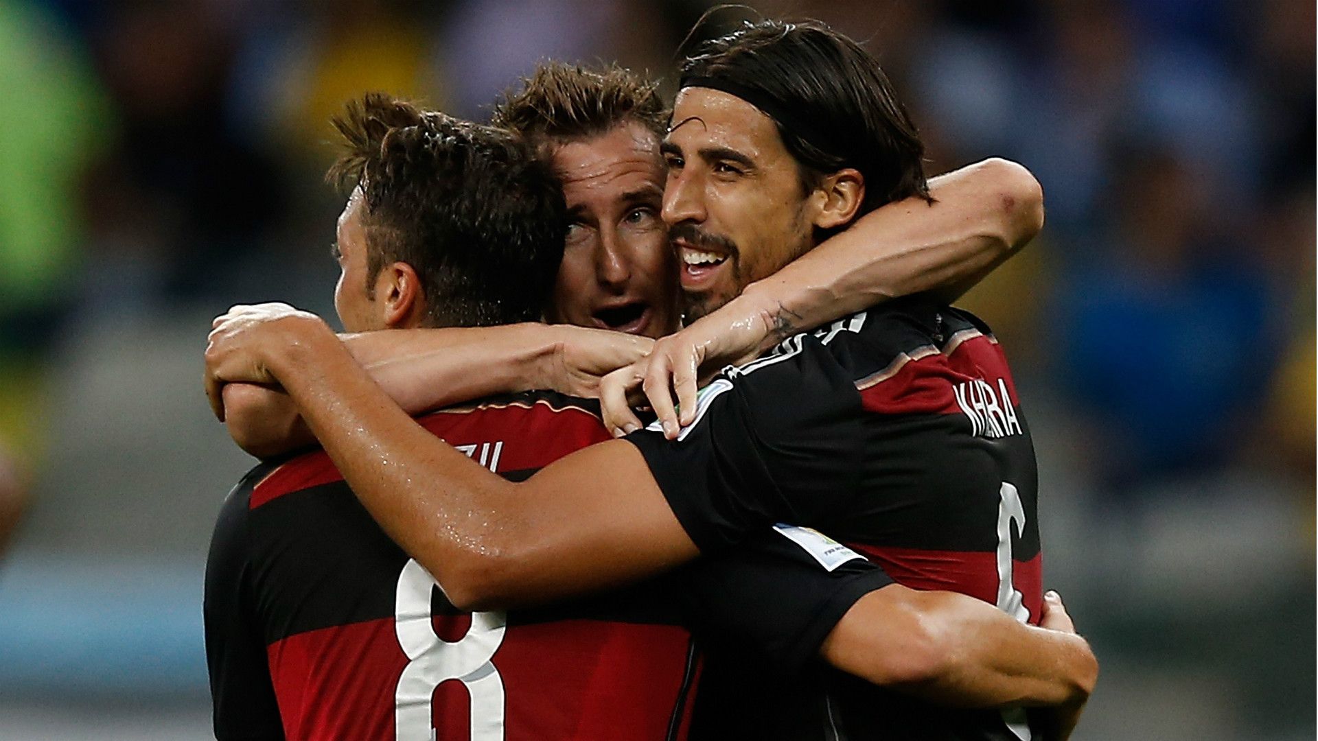 Sami Khedira Mesut Ozil Miroslav Klose Germany Brazil World Cup 08072015