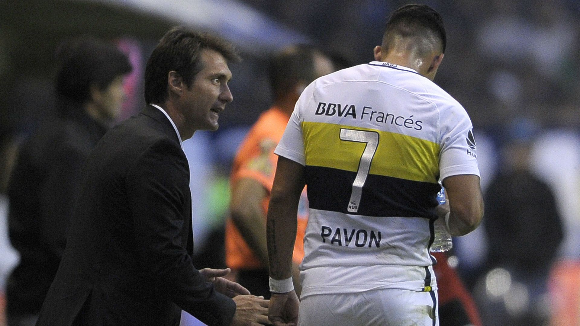Guillermo Barros Schelotto Cristian Pavon Boca Patronato Torneo Primera Division 16042017