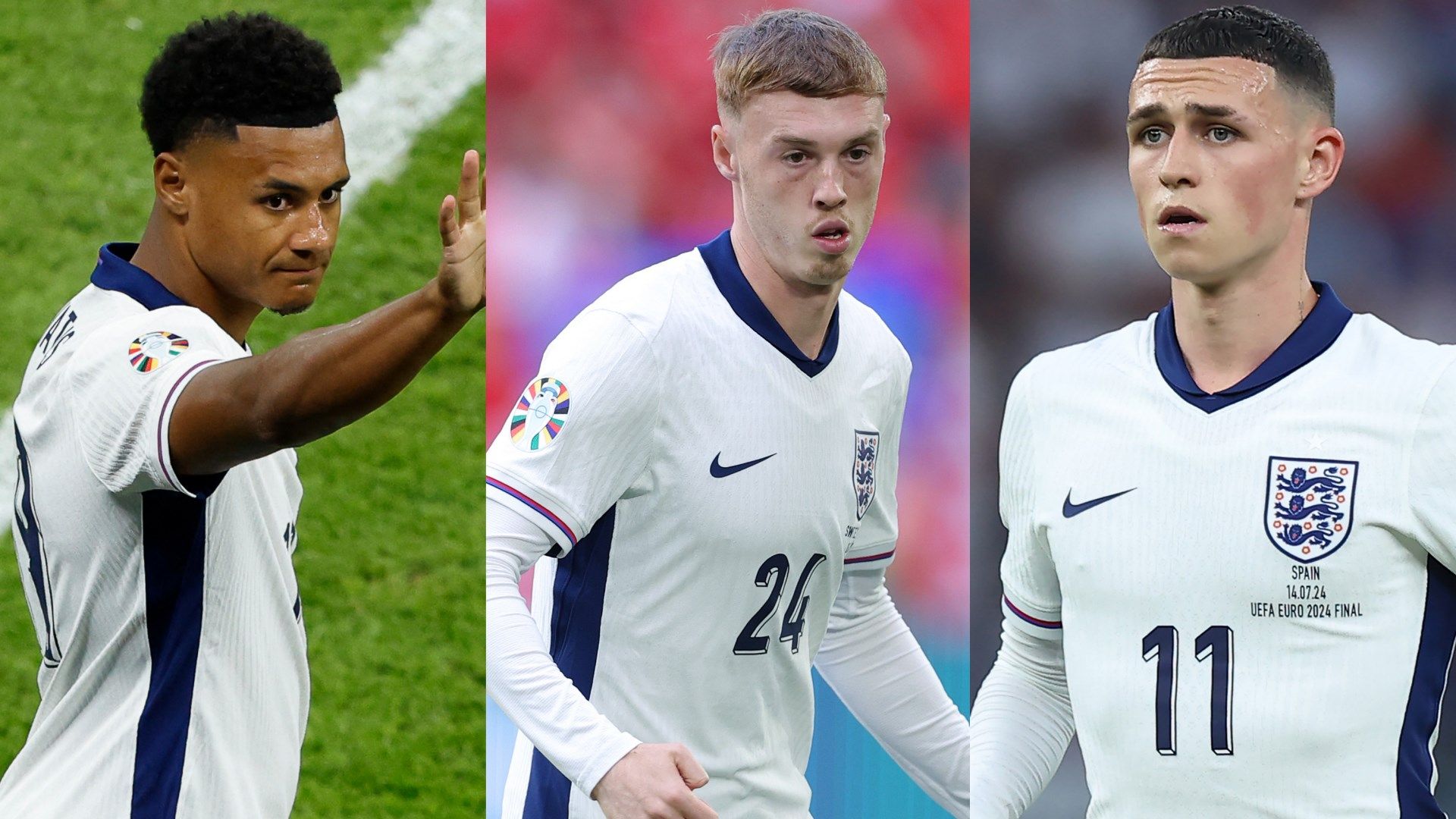 Ollie Watkins, Cole Palmer, Phil Foden England