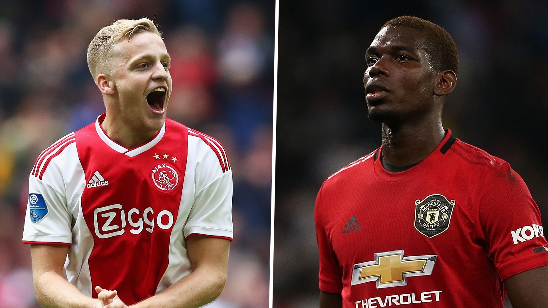 Donny van de Beek, Paul Pogba