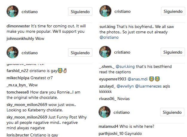 BODY ONLY Cristiano comentarios homófobos