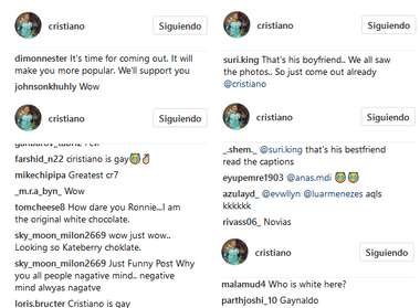 BODY ONLY Cristiano comentarios homófobos