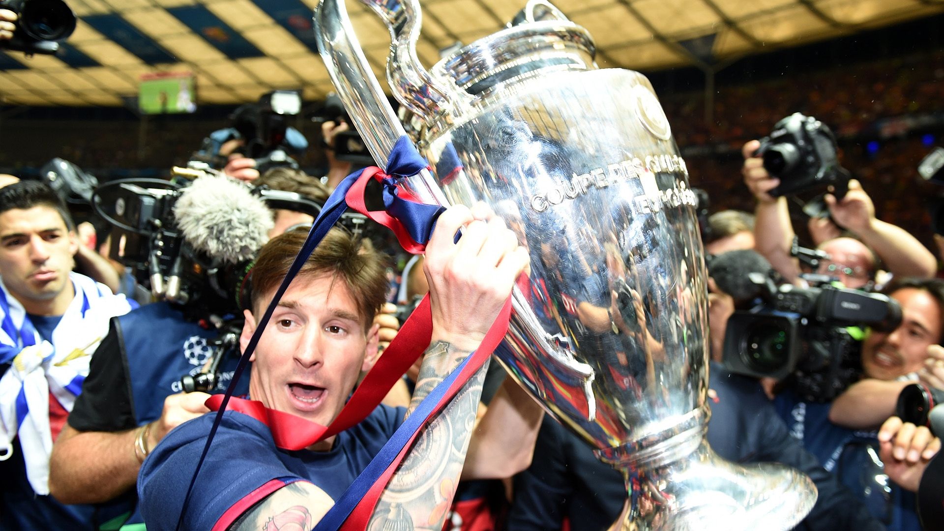 Barcelona celebrate Juventus Barcelona Champions League final 06062015