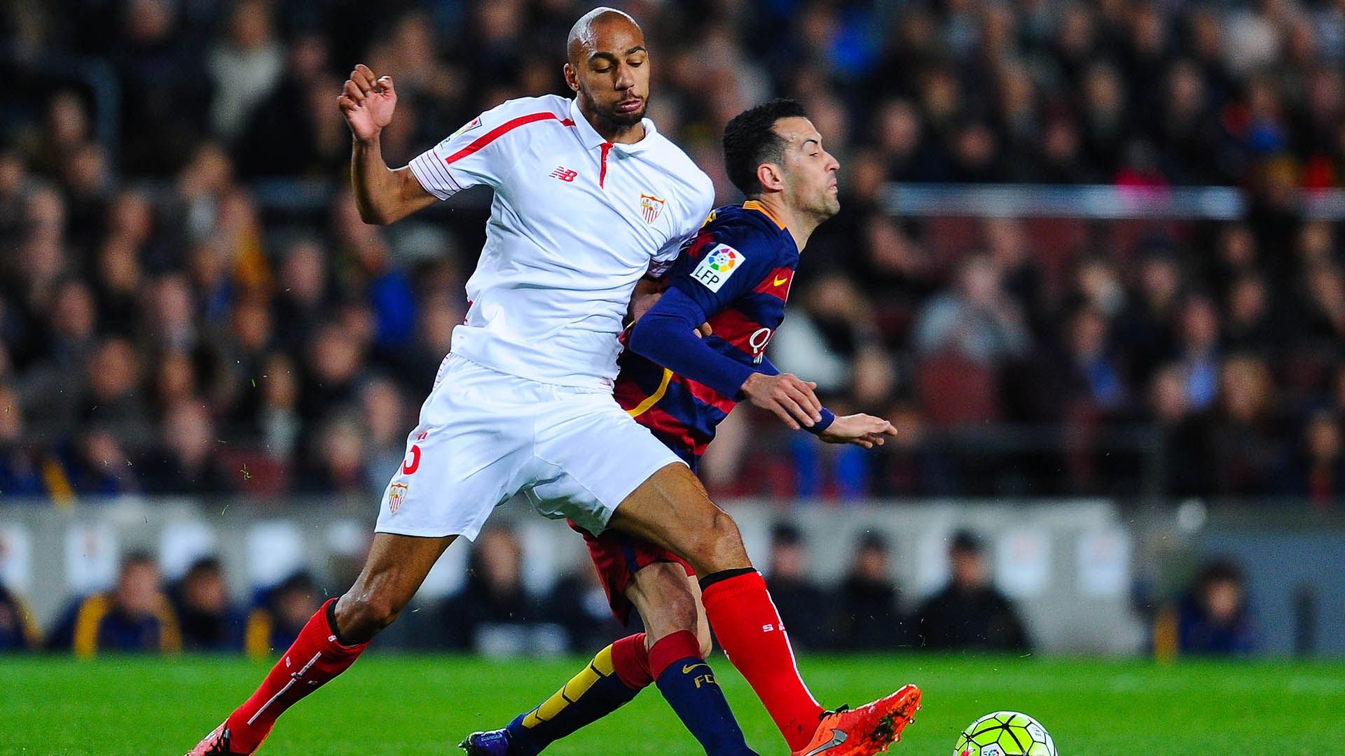 Sergio Busquets Steven Nzonzi Barcelona Sevilla 28022016