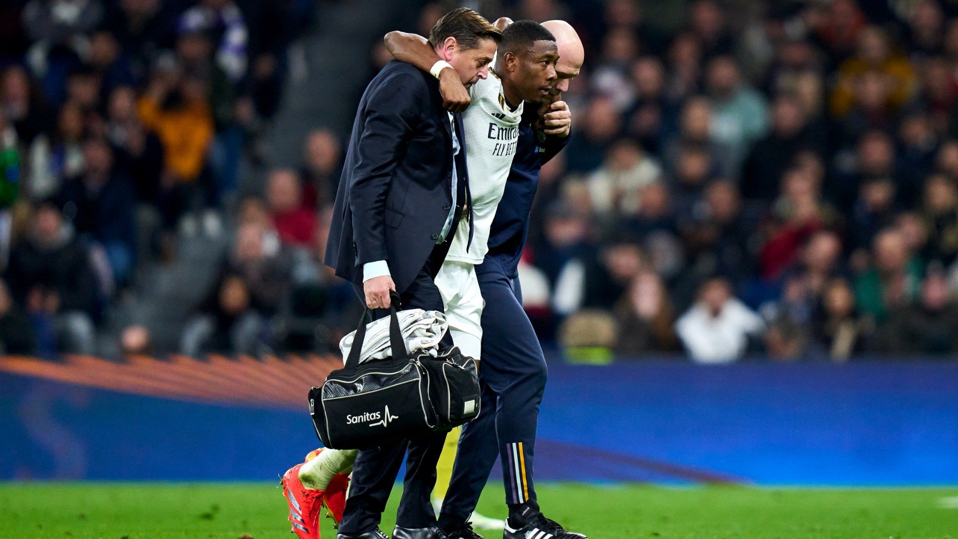 David Alaba Real Madrid injured vs Villarreal 1