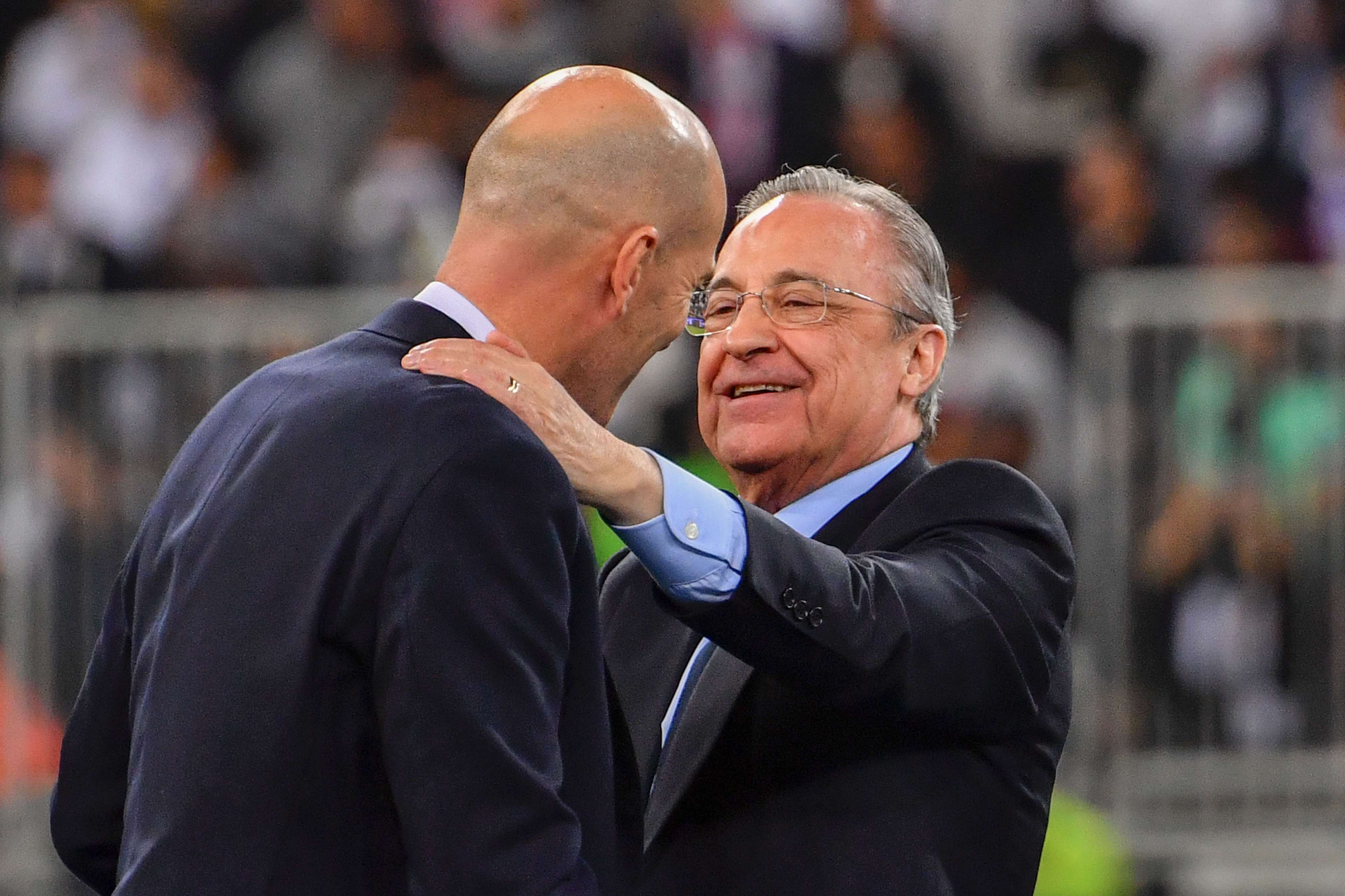 Zinedine Zidane and Florentino Perez