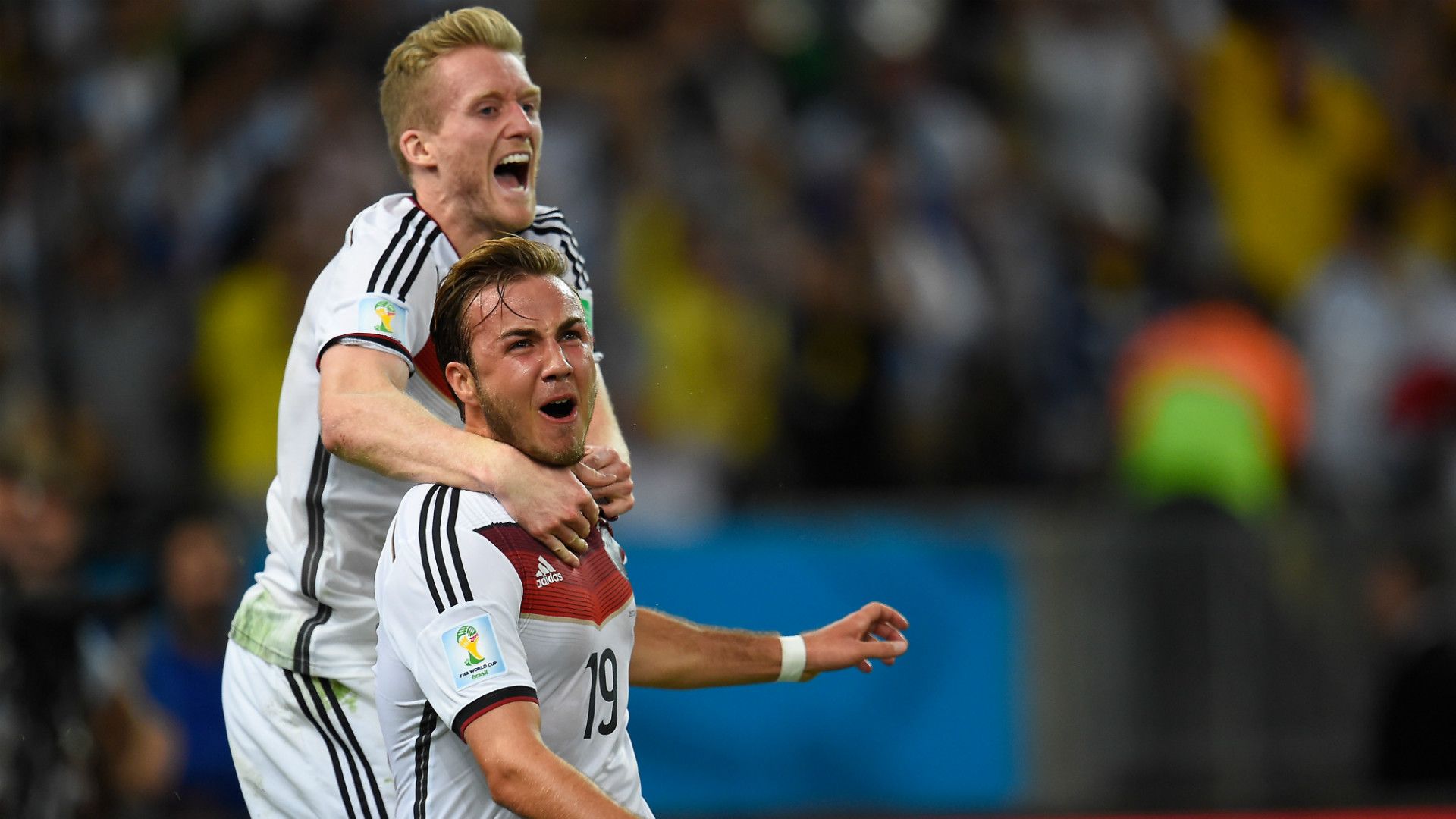 Mario Götze Andre Schürrle Deutschland Argentinien 13072014