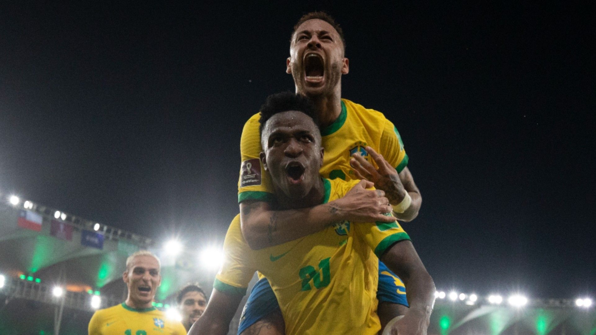 Vinícius Júnior Neymar Brasil Chile Eliminatórias Maracanã 24 03 2022