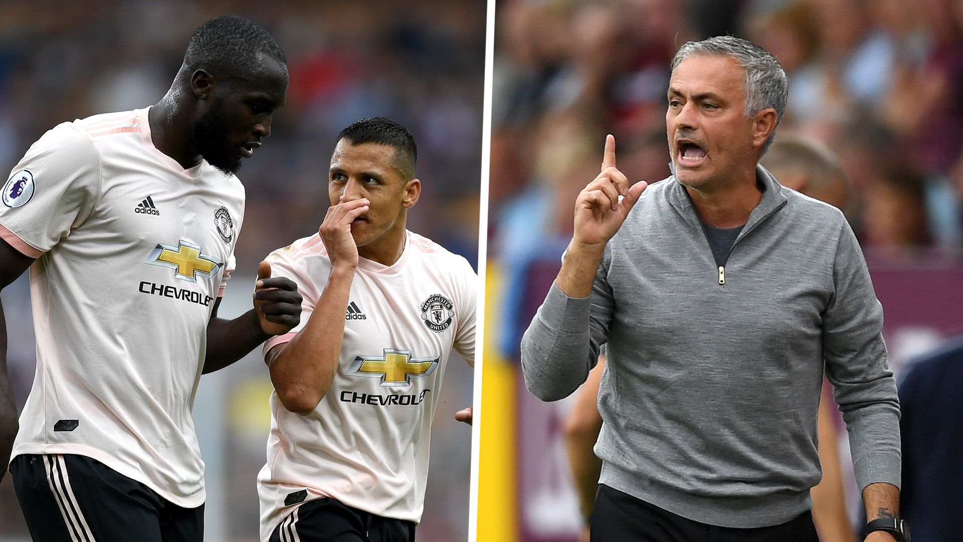 Romelu Lukaku Alexis Sanchez Jose Mourinho Manchester United Burnley