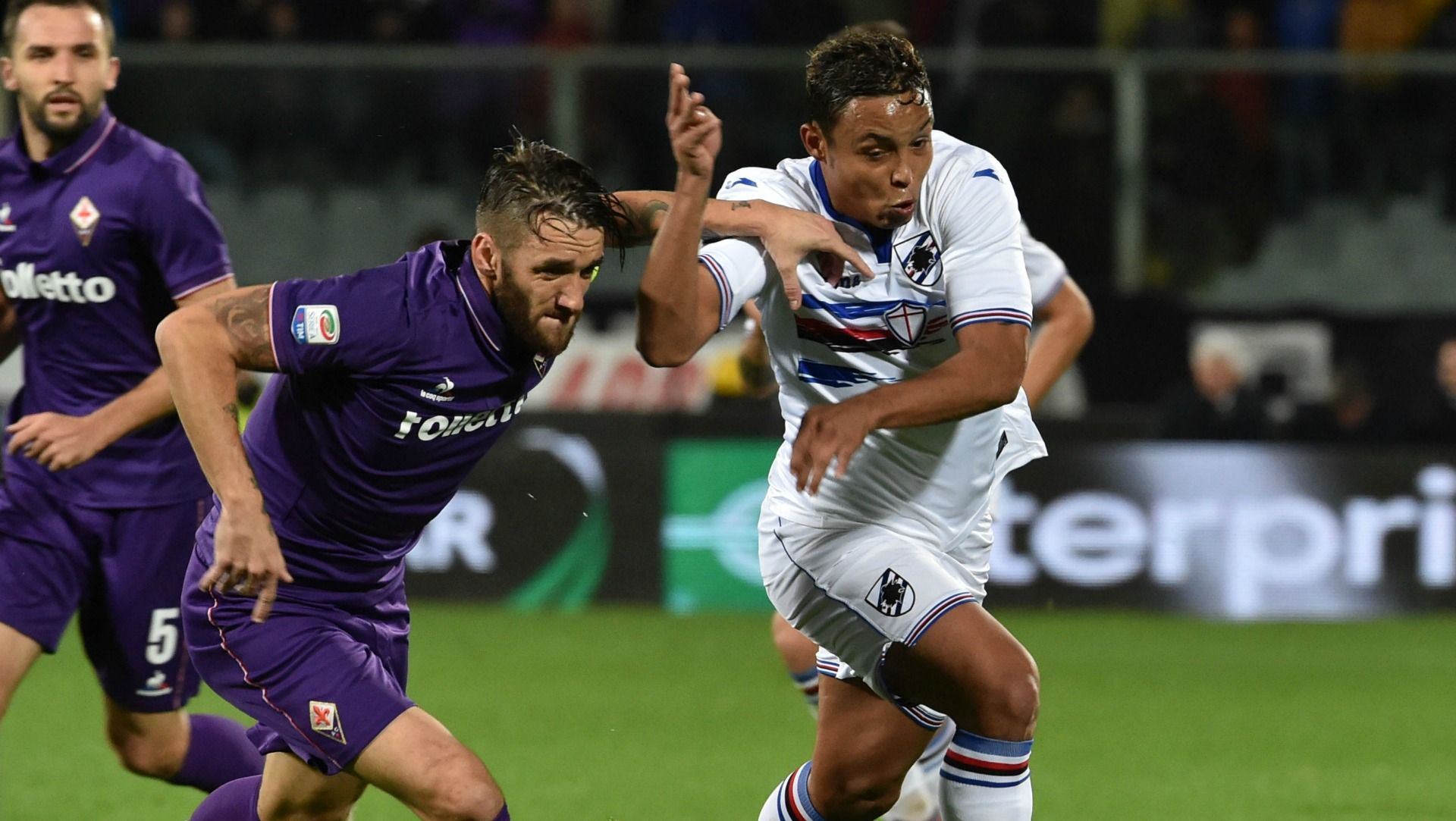 Gonzalo Rodriguez Luis Muriel Fiorentina Sampdoria