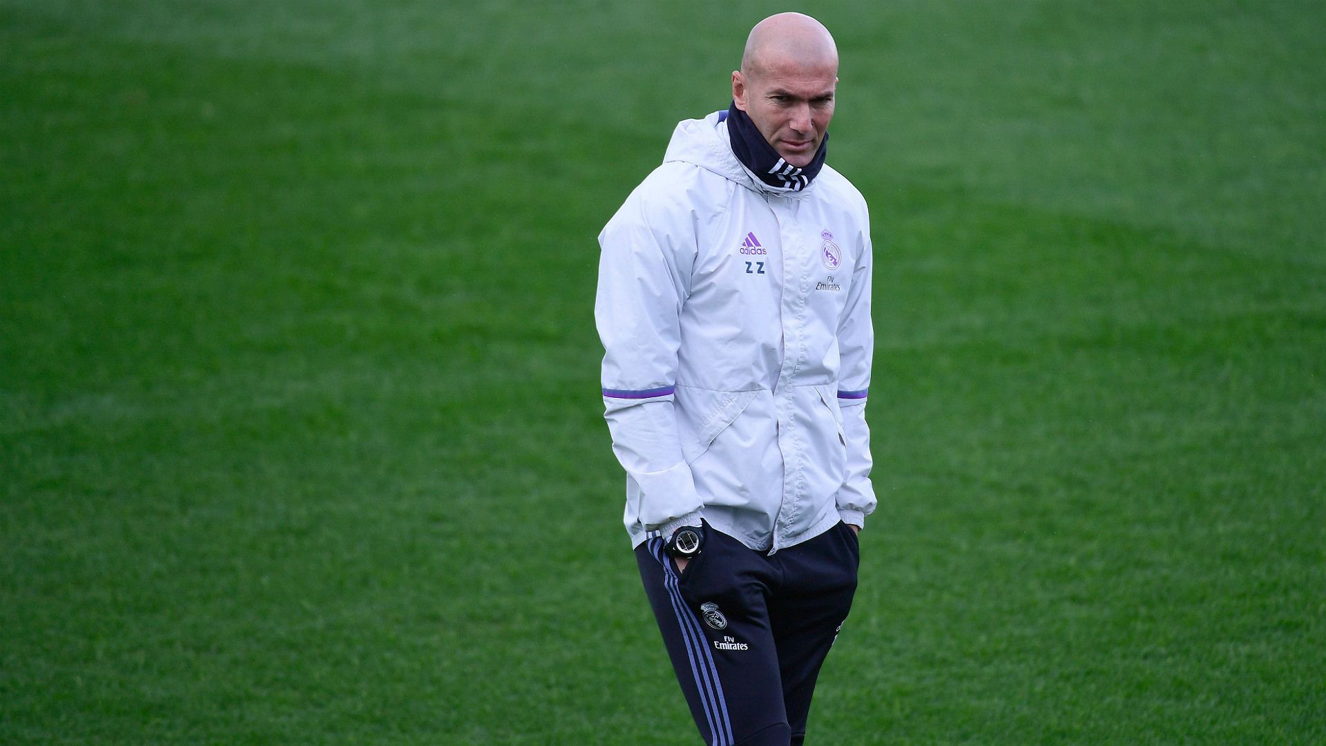 Zinedine Zidane Real Madrid training 5112016