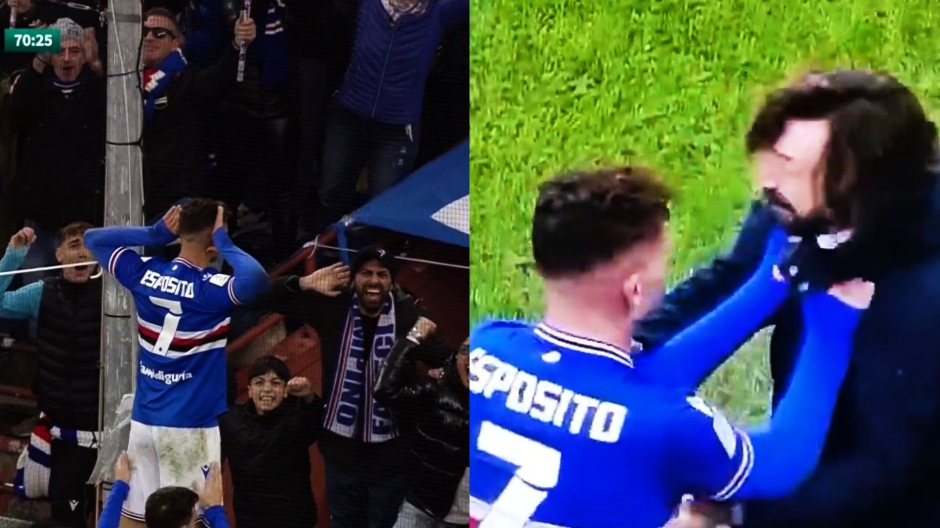 Esposito Pirlo Sampdoria