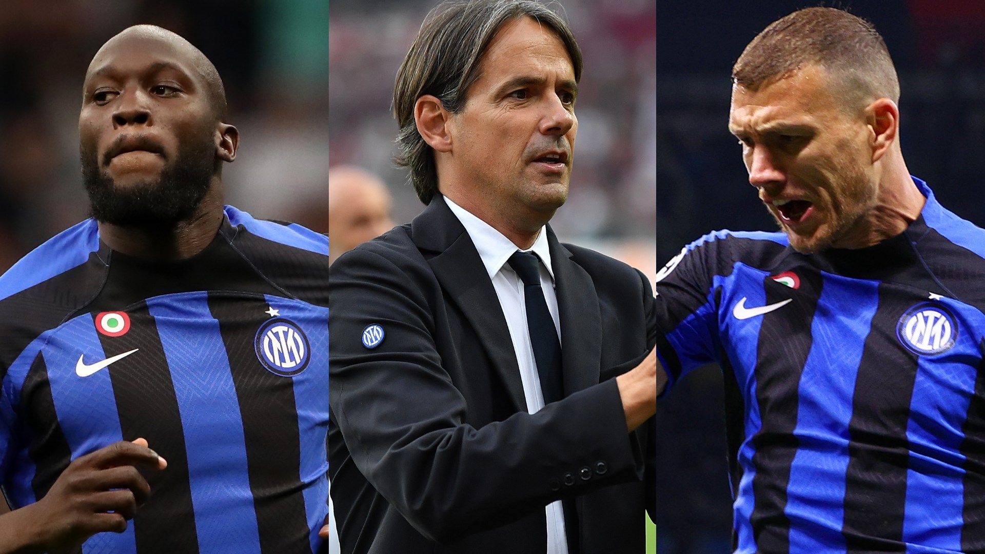 Lukaku Inzaghi Dzeko Inter