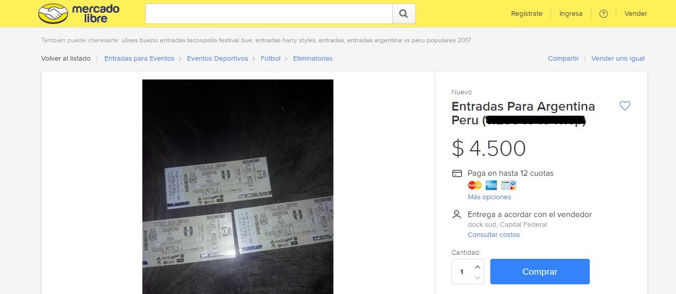Argentina Peru Entradas 05102017