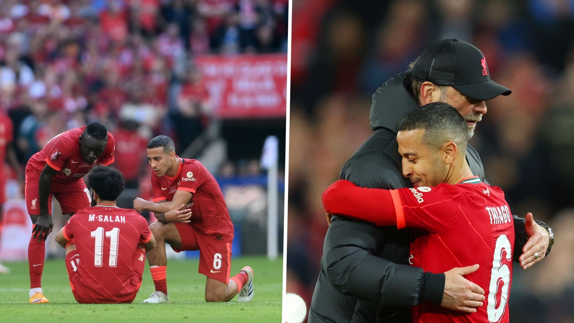 Liverpool Chelsea FA Cup final 2022 Salah Klopp Thiago