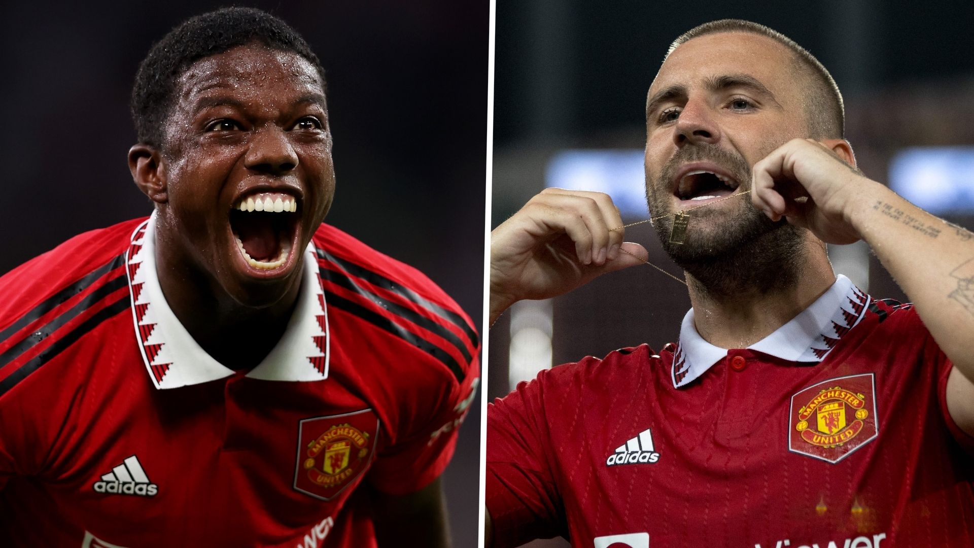 Tyrell Malacia Luke Shaw Manchester United