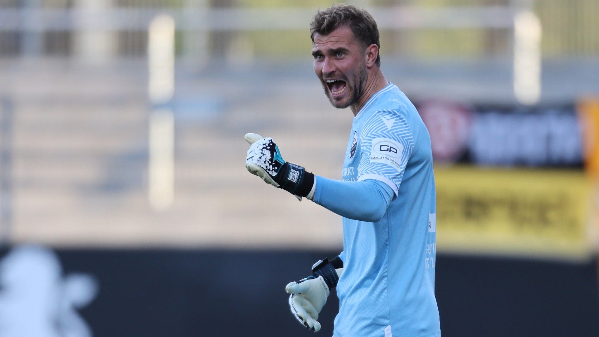 Goalkeeper Nikolai Rehnen of Sandhausen