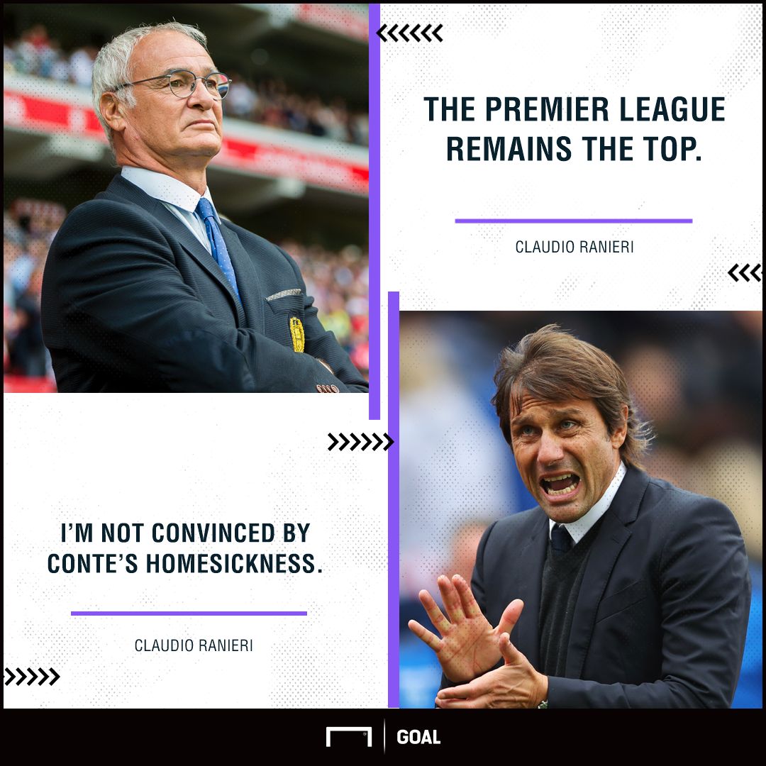 Claudio Ranieri Antonio Conte Chelsea exit not convinced