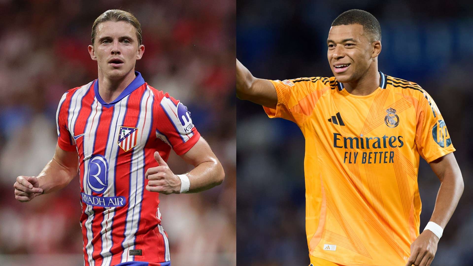 Conor Gallagher Atletico Madrid Kylian Mbappe Real Madrid 2024-25