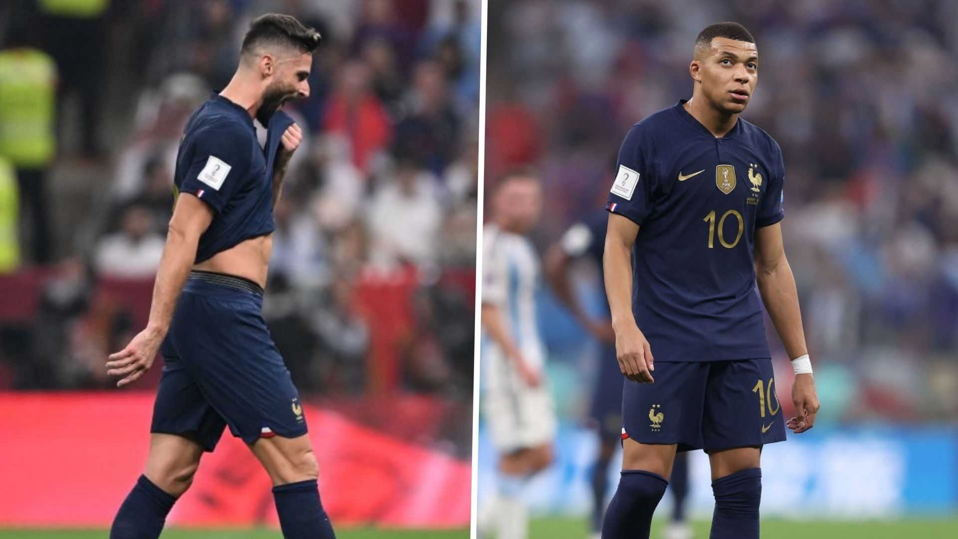 Kylian Mbappe and Olivier Giroud