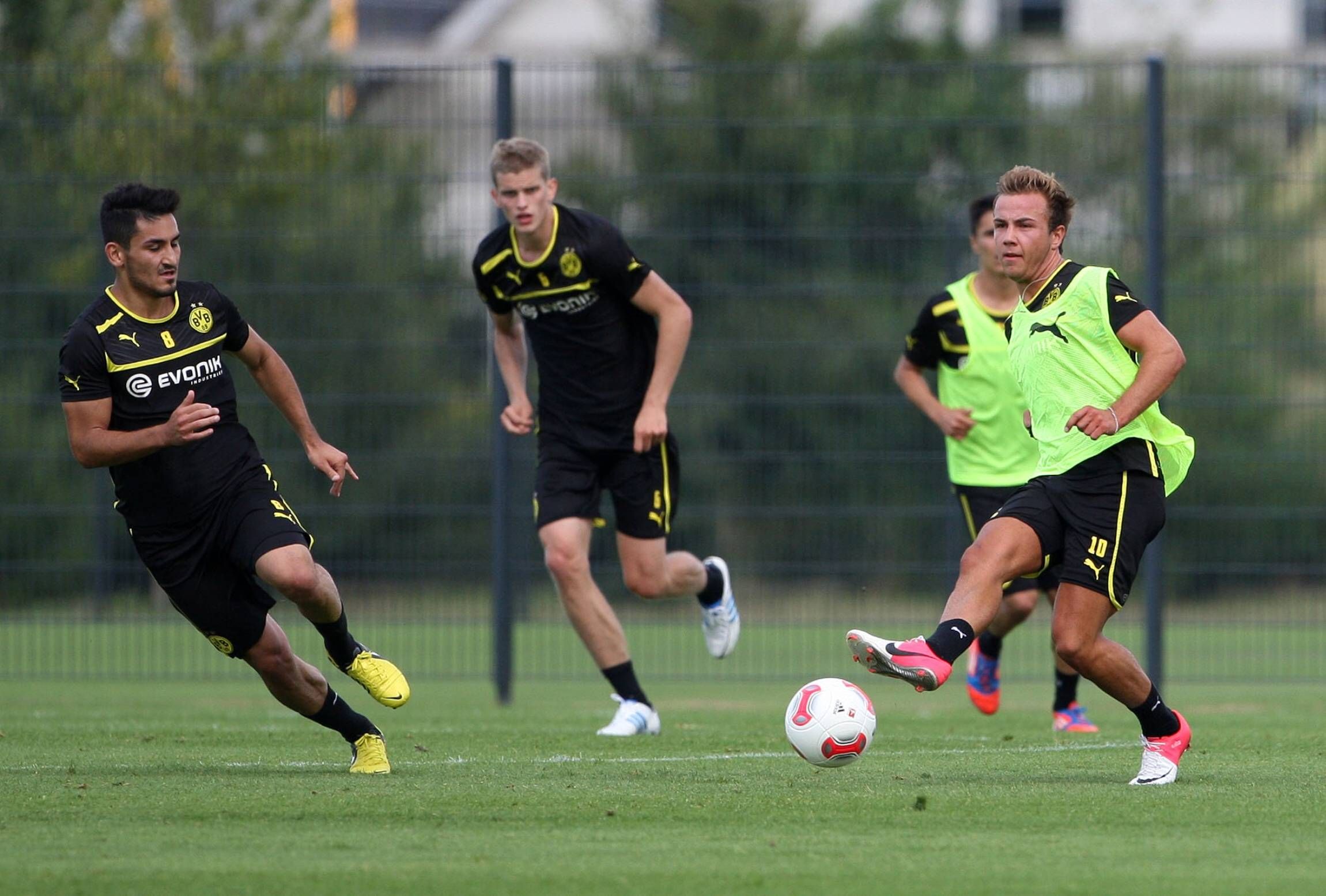 *GER ONLY* Mario Götze Ilkay Gündogan BVB training