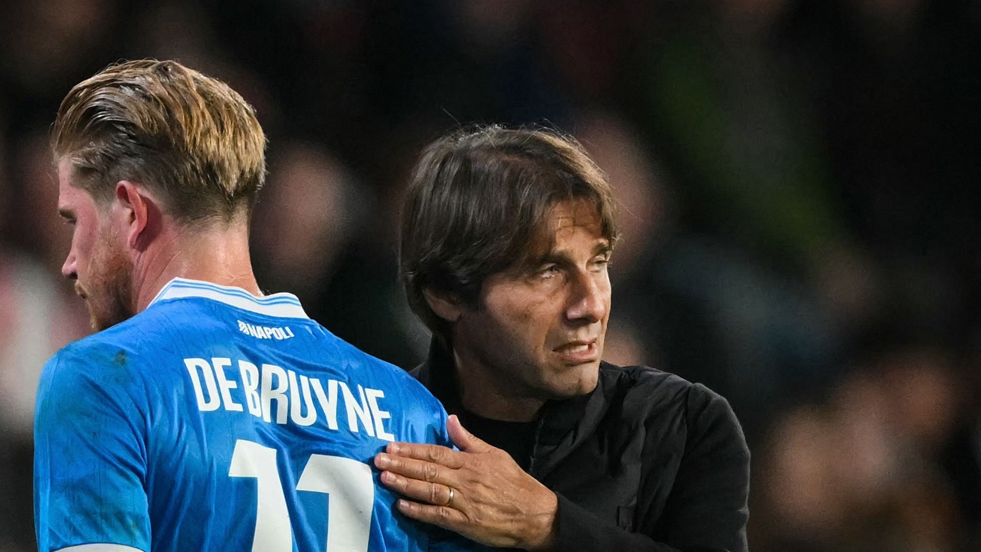 Kevin De Bruyne Antonio Conte Napoli