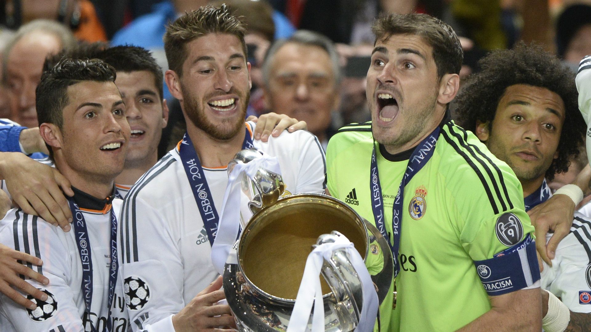Cristiano Ronaldo Sergio Ramos Iker Casillas Marcelo Real Madrid