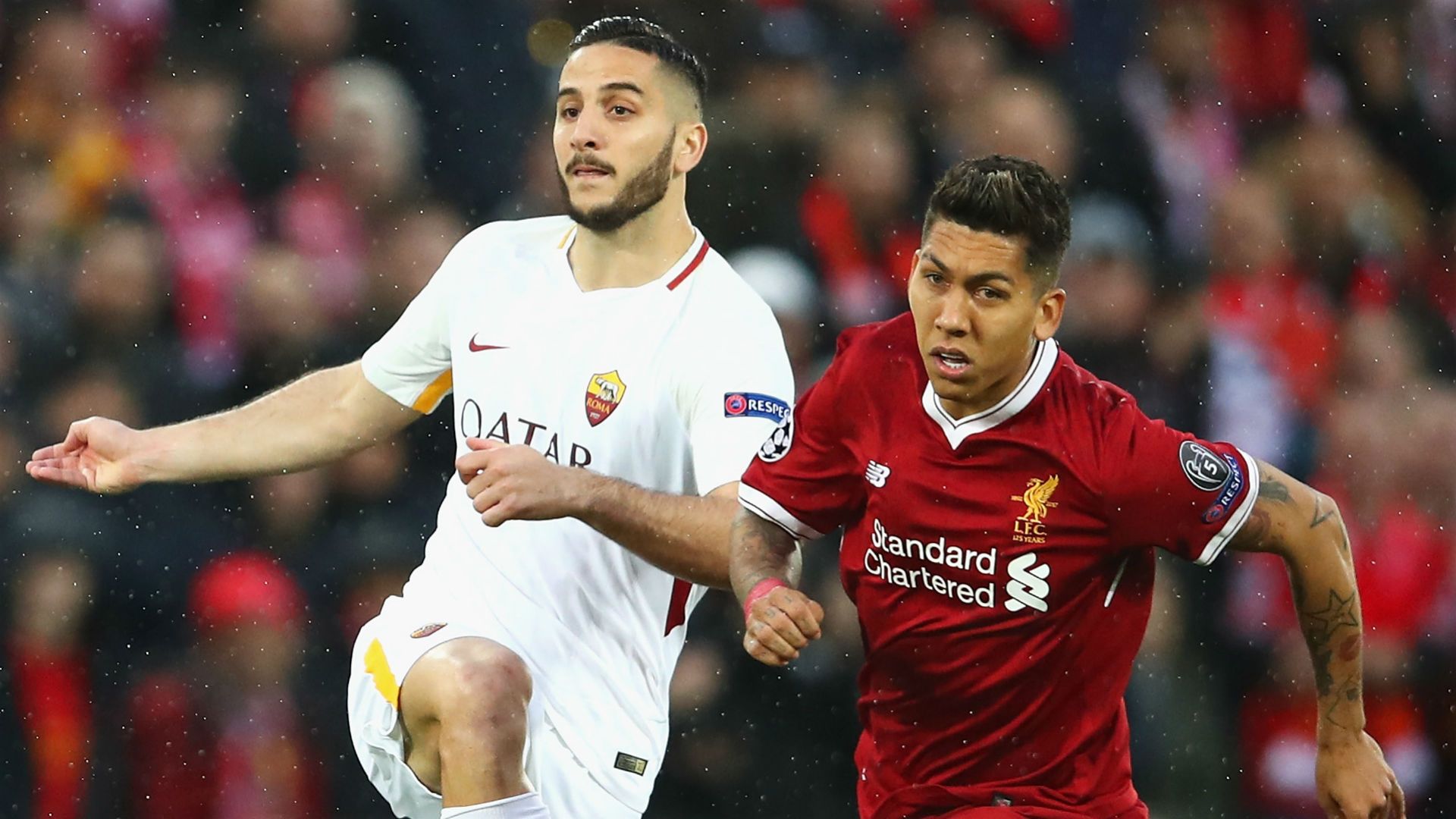 Kostas Manolas, Roma, Roberto Firmino, Liverpool