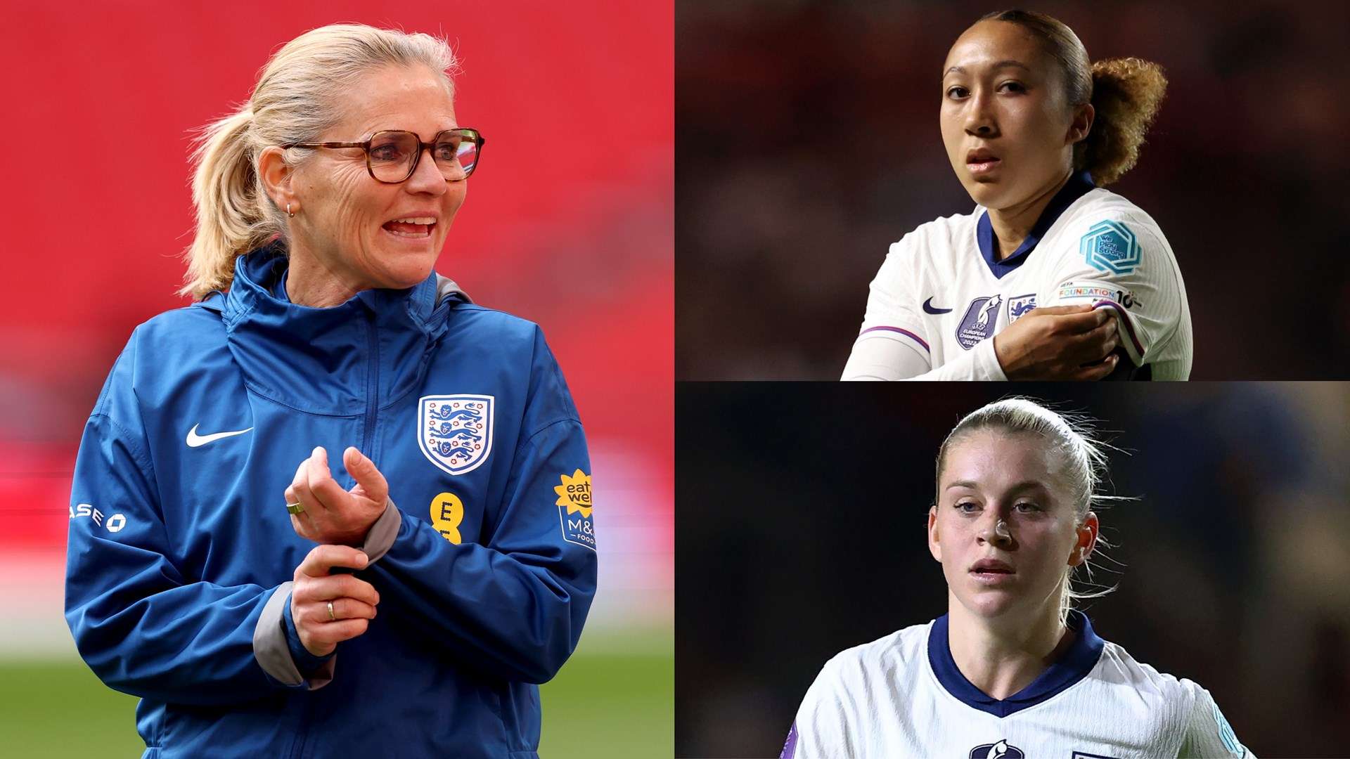 Sarina Wiegman Lauren James Alessia Russo England split