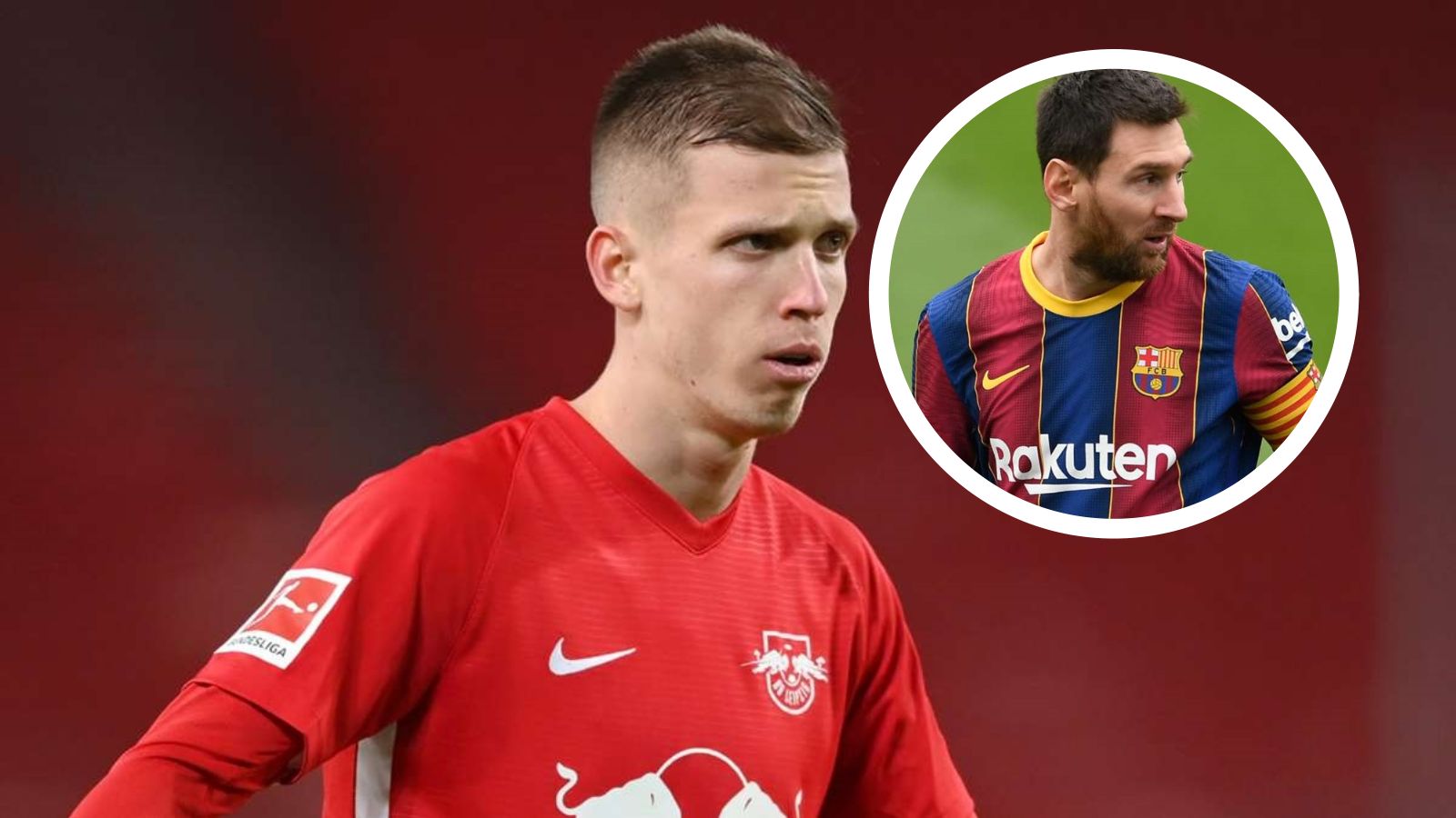 Dani Olmo Lionel Messi GFX